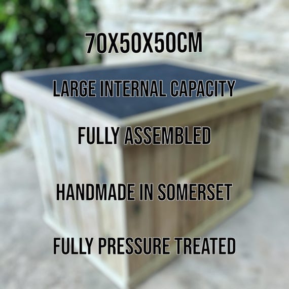 Doorstep Parcel Box. Large Fully Assembled Wooden Outdoor Treated