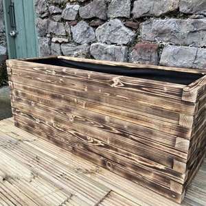 Large Garden Planter, Large Raised Plant Bed, Large Garden Trough Planter, Large Wooden Flower Box, Handmade, from Pressure Treated Wood