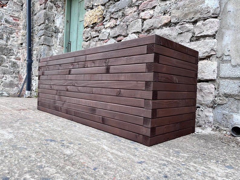 Large Garden Planter, Large Raised Plant Bed, Large Garden Trough Planter, Large Wooden Flower Box, Handmade, from Pressure Treated Wood