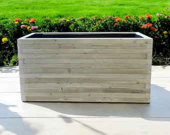 Handmade Somerset Garden Planter Box – Treated Wood Trough Pot