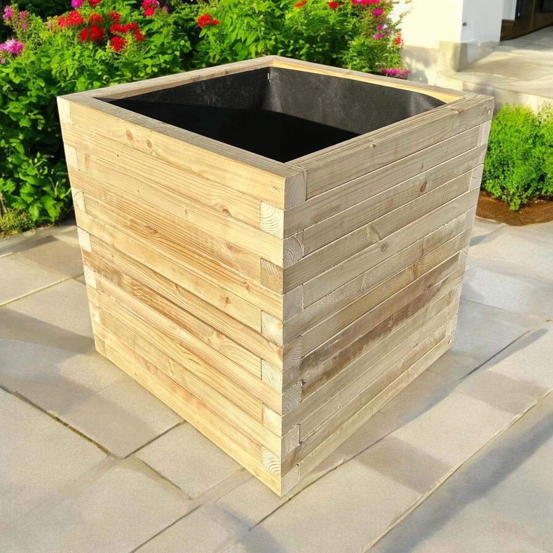 Square Handmade Somerset Garden Planter Box Trough Pot. Pressure Treated.  Pick Your Own Size - Etsy