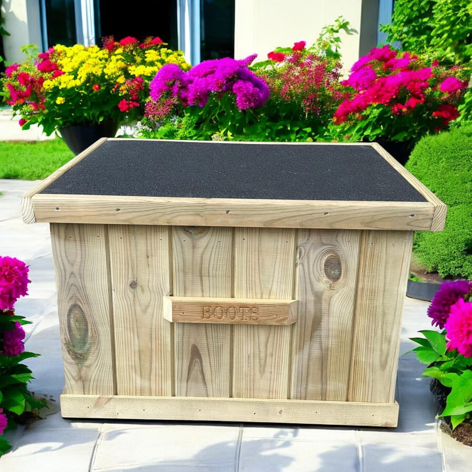 Handmade Wooden Boot Box: Fully Assembled Outdoor Storage - Etsy UK