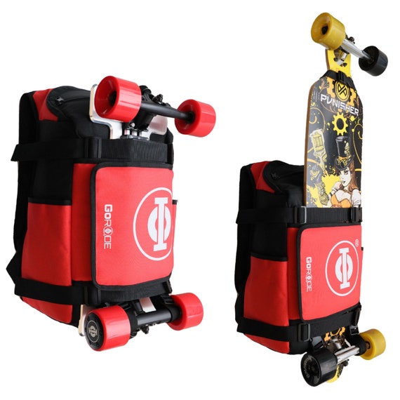 GoRide Elite Electric Longboard Skateboard Backpack Bag Carrier with