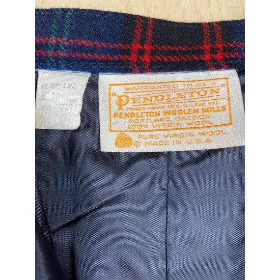 Vintage 70's Pendleton Wool Tartan Plaid A Line S… - image 6