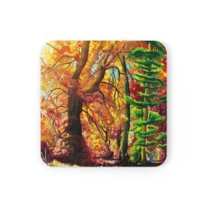 Cozy Cabin Alt - Cork Back Coaster