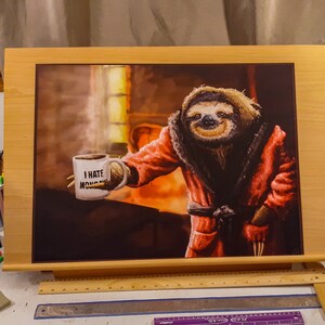Suave Sloth Drawing Print - 18x24 Inches