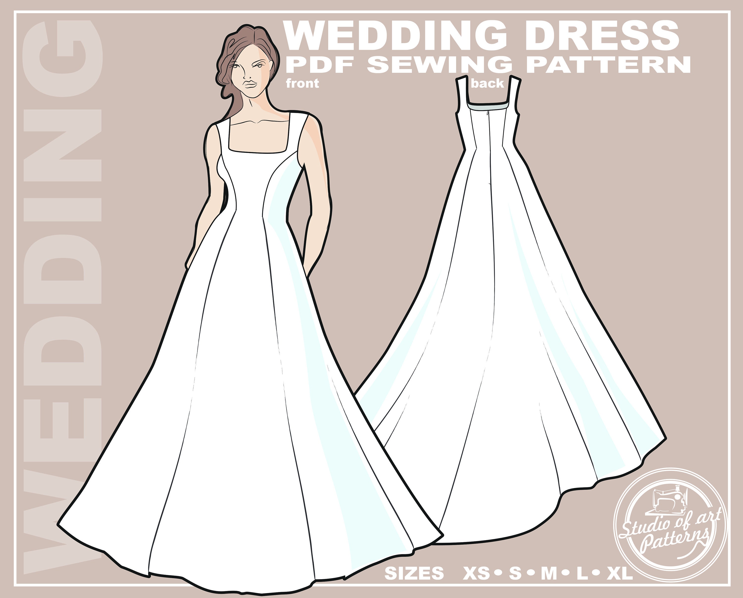 princess seams wedding dress 2503