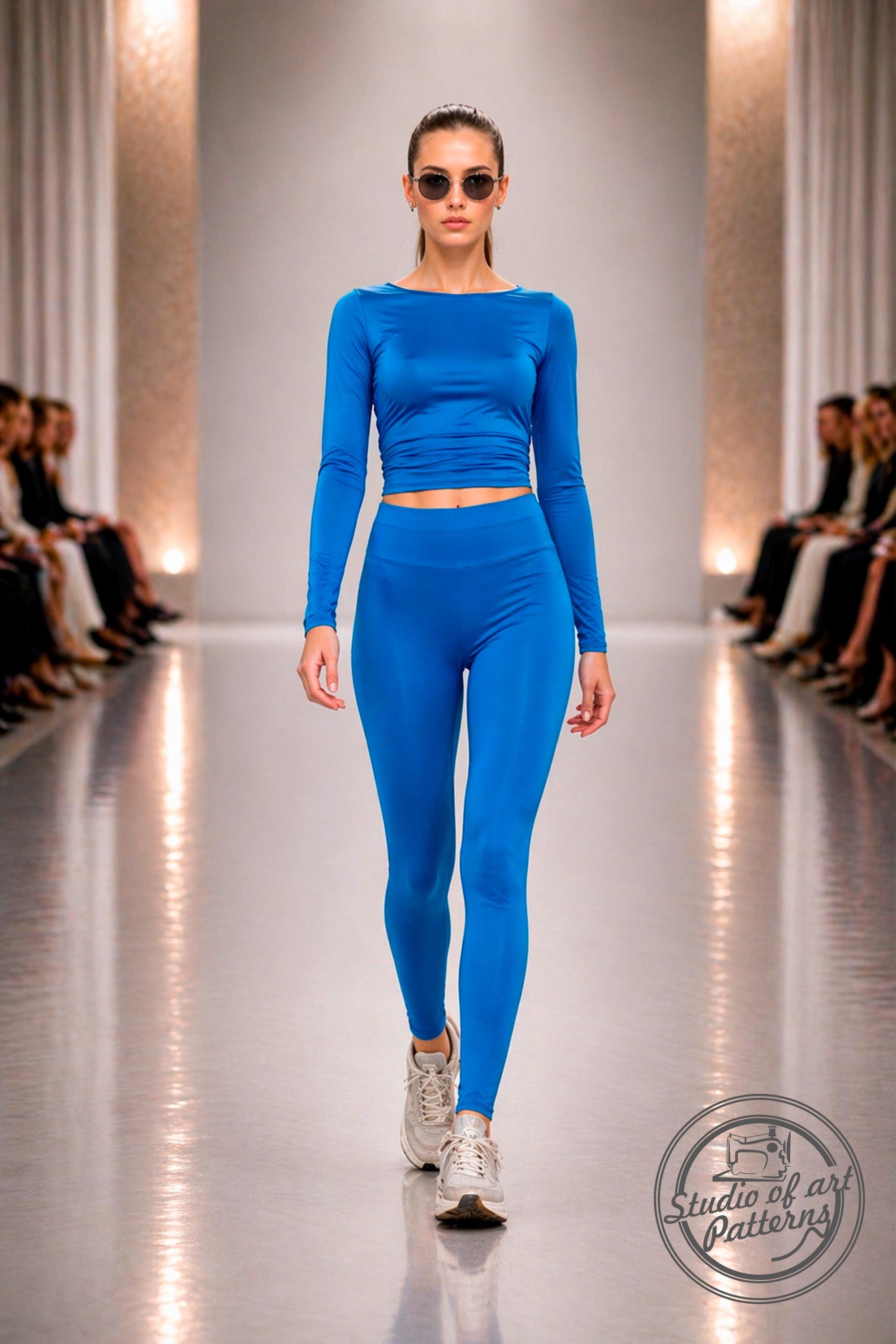 Draped Leggings Sewing Pattern: Women's Legging (PDF Digital Download ...