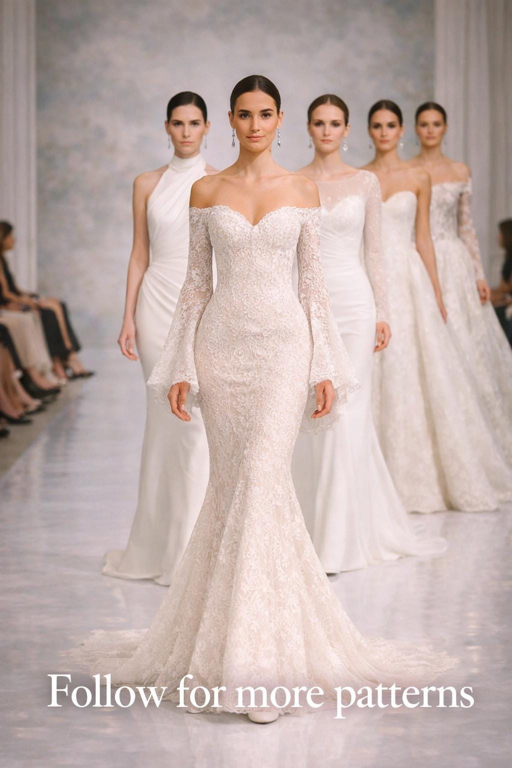 mermaid style wedding dress patterns Elegant Mermaid Sweetheart Sweep Train Wedding Dress with Lace  Appliques,MW486