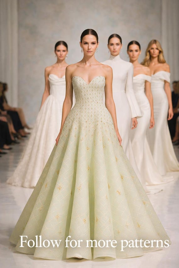 white christmas dresses Pattern: Cupped Wedding Dress with Open Back main image 1