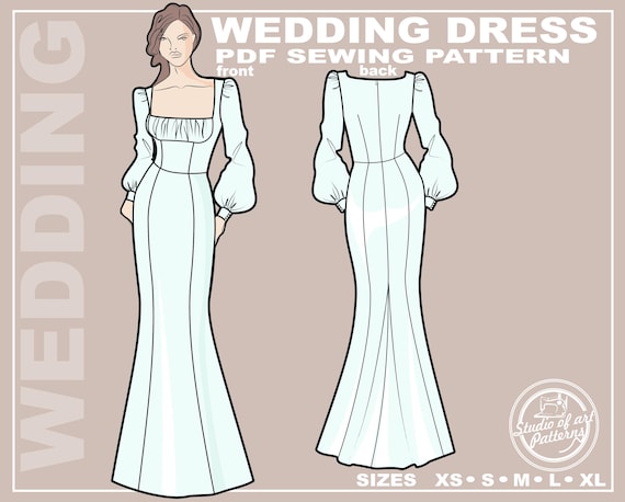 mermaid dress outline Mermaid Dress: Simplicity 2692