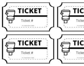 Potty Training Tickets (Incentive Tickets)