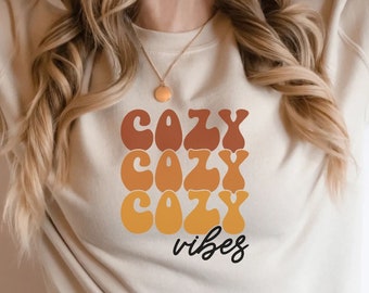 Retro herfstsweater: Cosy Vibes Autumn Apparel