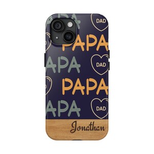 Dad Gift, Custom Father&#39;s Day Gift, Personalized iPhone Case, Custom Name Phone Cover, Customizable Phone Case, Father&#39;s Birthday