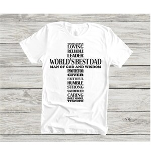 Weltbester Papa Mann Gottes Vatertag T-Shirt, Geschenk für Papa, Vatertag Großvater, Glücklicher Vatertag Geschenk für Ihn