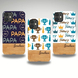 Dad Gift, Custom Father&#39;s Day Gift, Personalized iPhone Case, Custom Name Phone Cover, Customizable Phone Case, Father&#39;s Birthday