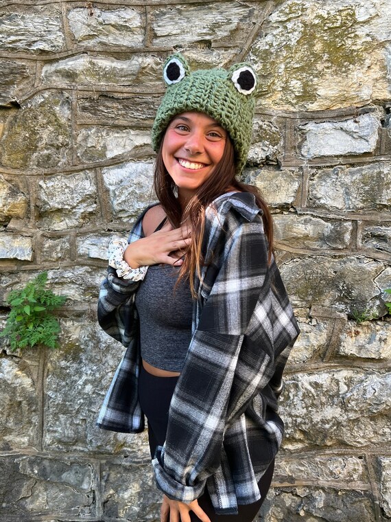 Frog Beanie Forest Green - Etsy