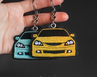 Portachiavi Honda Acura RSX personalizzato con ricamo: regalo per gli amanti delle auto