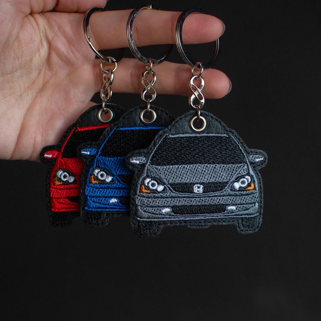 Custom Honda CIVIC VII Keychain - Personalized Car Pendant Accessories Unique Car Lover Gift Perfect Birthday for Him Mechanic Gift