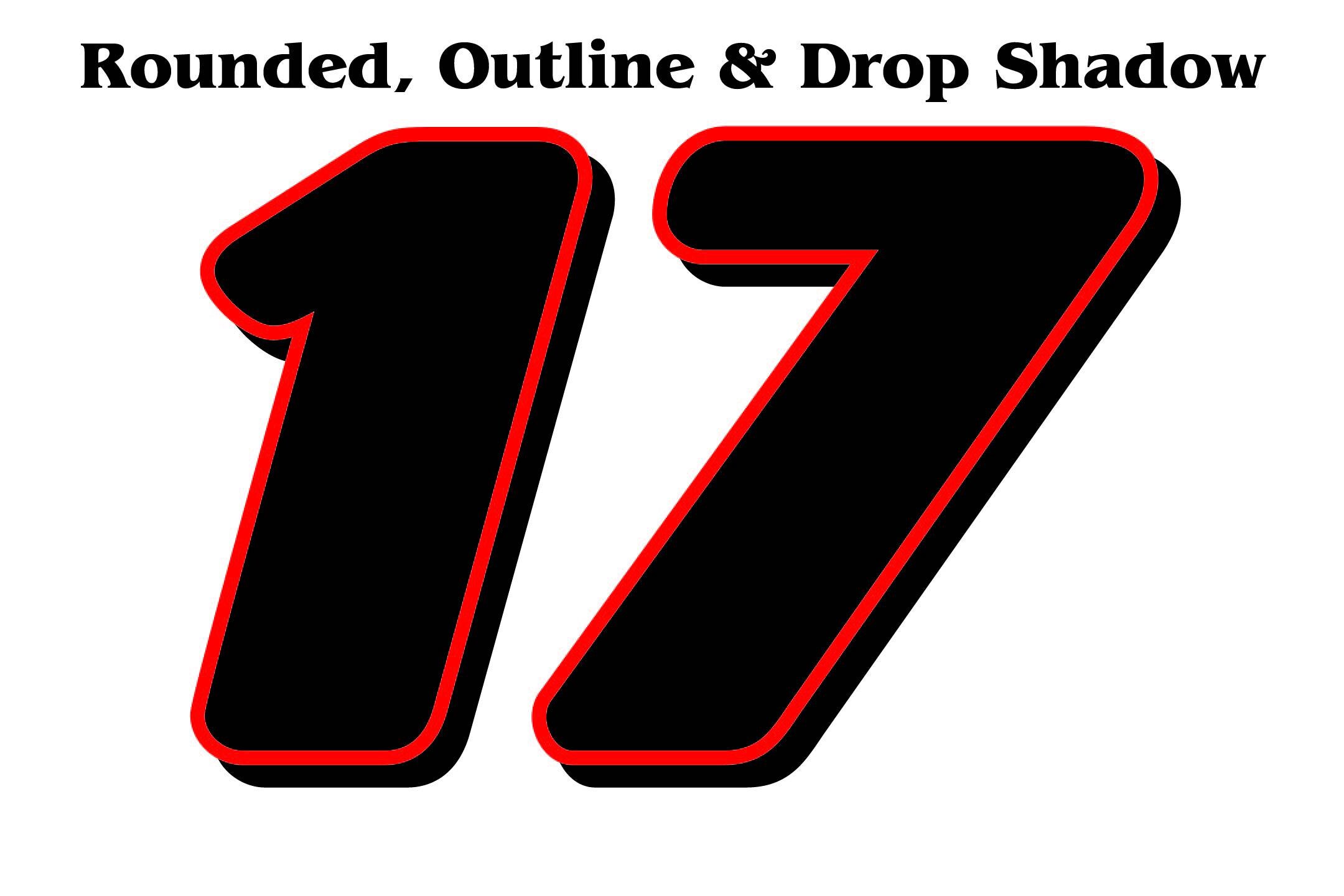 Race Car Numbers | Vinyl Racing Decals | Choose Size, Quantity, Style ...