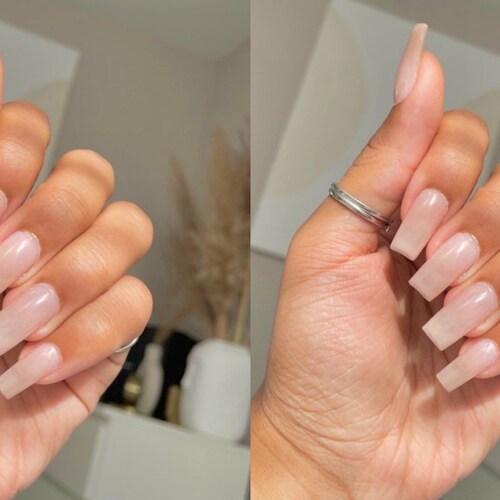 Soft Gel Full Nail Covers XSHORT Square Etsy