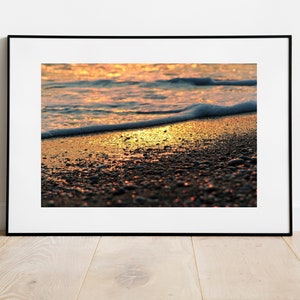 Beach At Golden Hour Print
