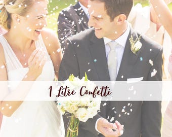 1L Ecofriendly Flower Confetti: Biodegradable Wedding Toss, Venue Preferred