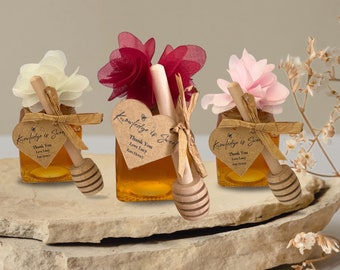 Mini Honey Jar | Honey Wedding Favour | Raw | Bridal Shower | Baby Shower | Christening | Business | Corporate