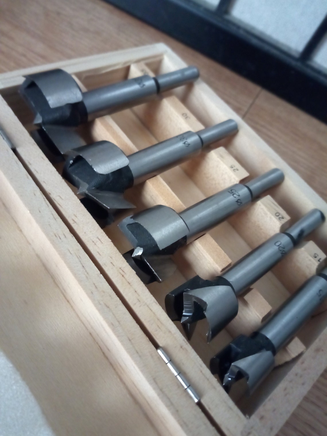 Forstner Bits 15 35 mm 5 piece set Carbon Etsy