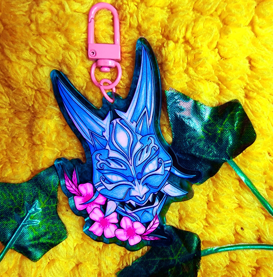 Adeptus Mask Acrylic Keychains Etsy