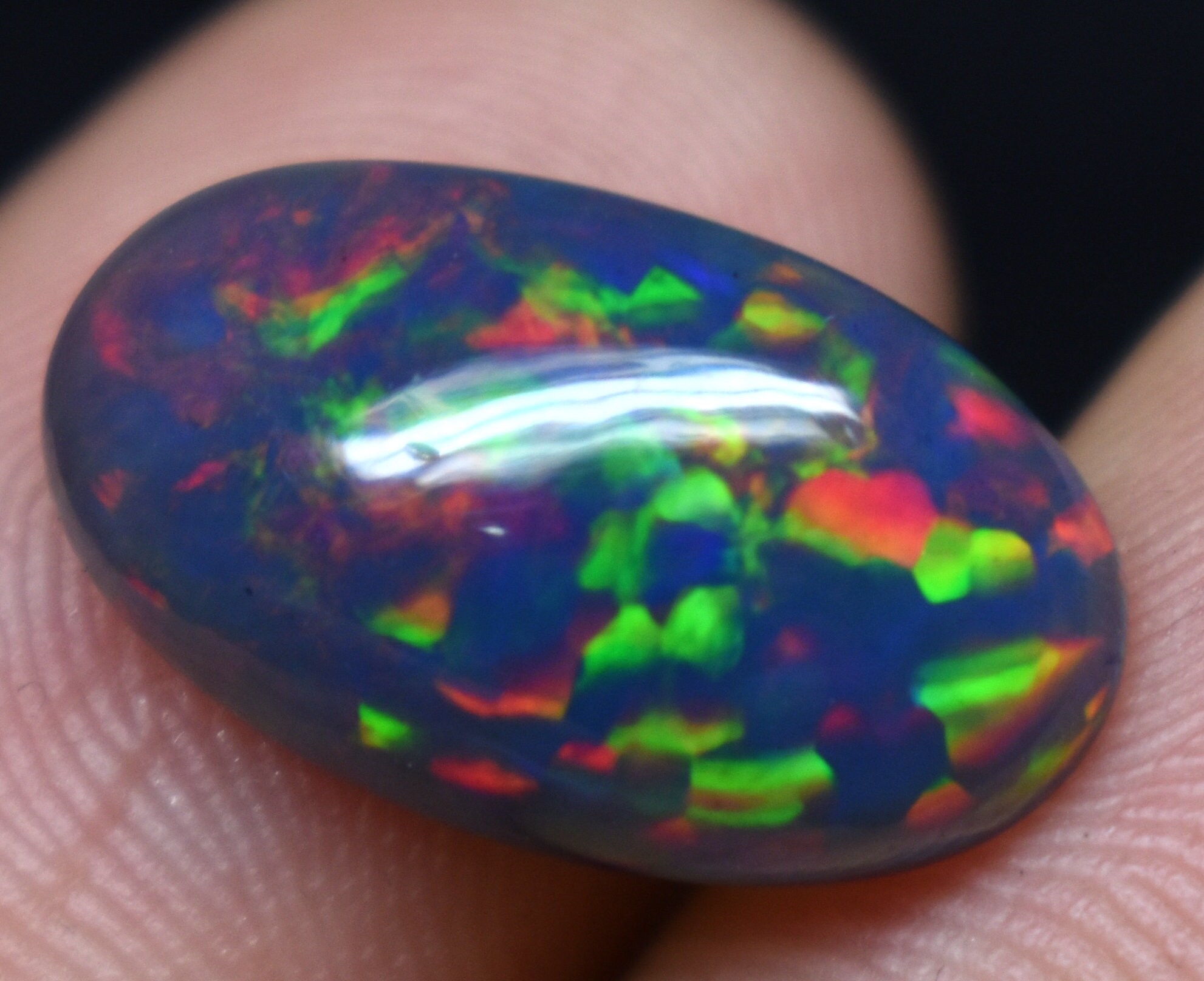 Honeycomb Fire Top Quality Black Ethiopian Half Smoked 4.45 Ct - Etsy