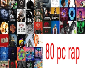 Rap Album Covers Wall Collage Kit, Music Wall Collage, Aesthetic