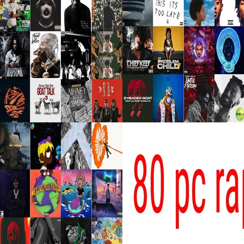 Rap Album Covers Wall Collage Kit Music Wall Collage Etsy