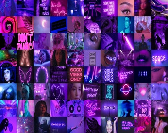 Euphoria Wall Collage Kit, Euphoria Aesthetic, Purple Collage, Pink Collage Kit, Aesthetic Room Decor 130pc DIGITAL DOWNLOAD