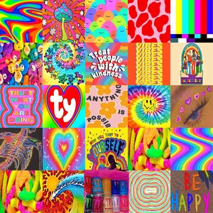 140 PC Indie Wall Collage Kit Kidcore Wall Collage Kit Retro - Etsy