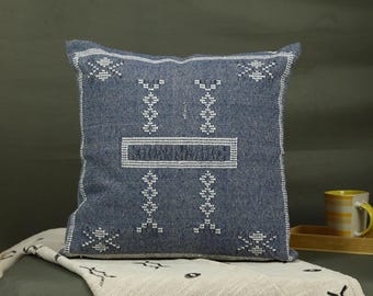 Handwoven Sabra Cotton Cushion Cover: Tribal Geometric Pillow Case