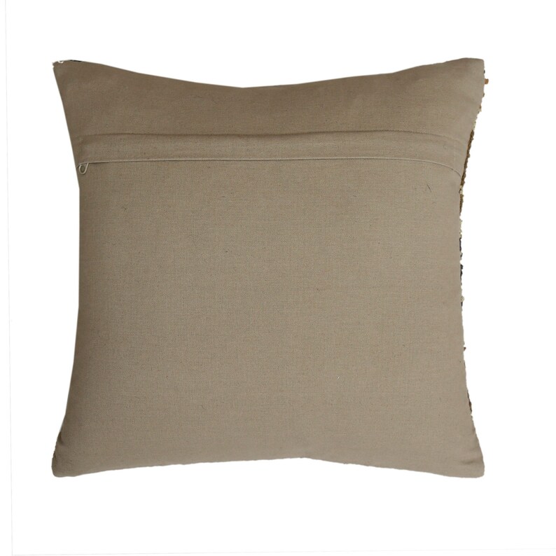 Vintage Kilim Pillow Cover 18x18 Handwoven Aztec Throw Cushion Cover