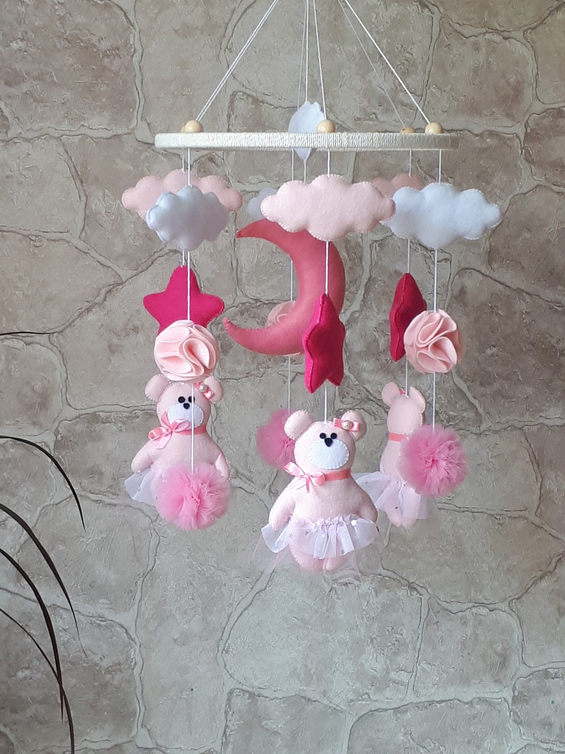 Baby mobile girl Crib mobile girl mobile for nursery girl Etsy