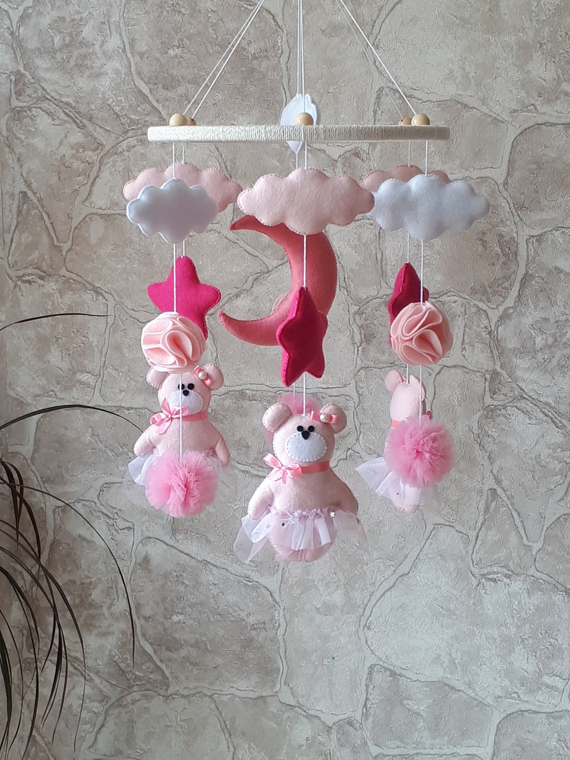 Baby mobile girl Crib mobile girl mobile for nursery girl Etsy
