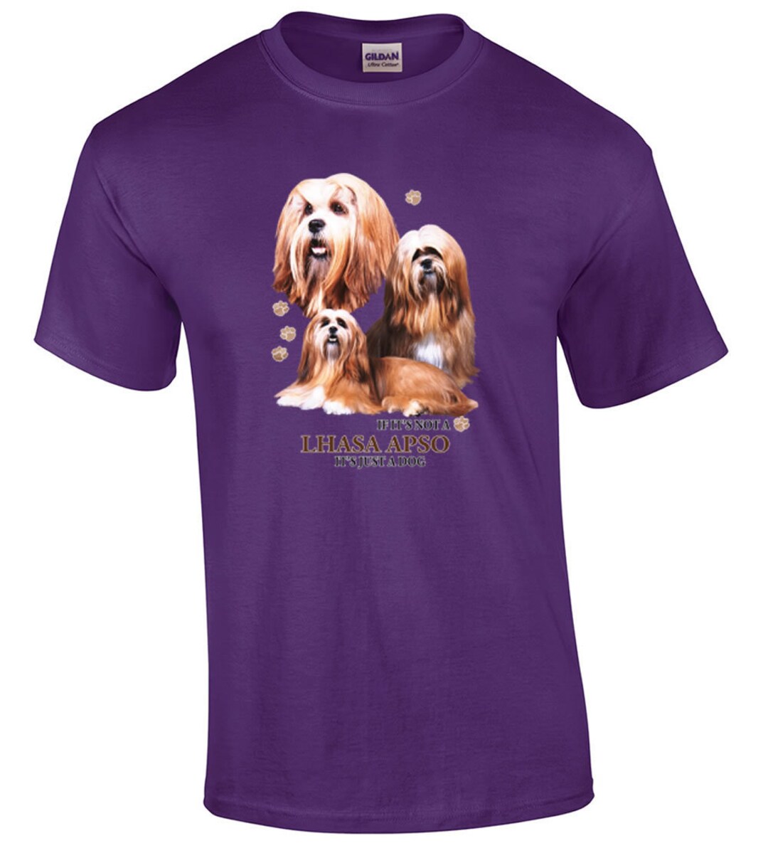 Lhasa Apso Dog Tshirt, If It's Not a Lhasa Apso It's Just A Dog T