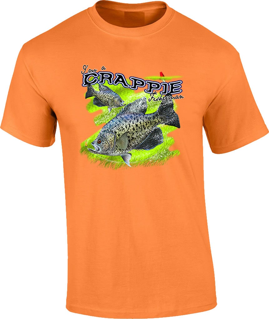 T-shirt Manches Longues 'I'm A Crappie Fisherman' - Neuf Sans étiquettes, Tailles S à 5X