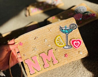 Custom Holiday Clutch with Patches