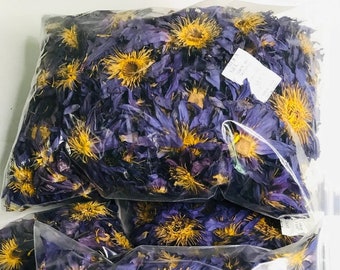 プレミアムオーガニックドライブルーロータスフラワー 1000g