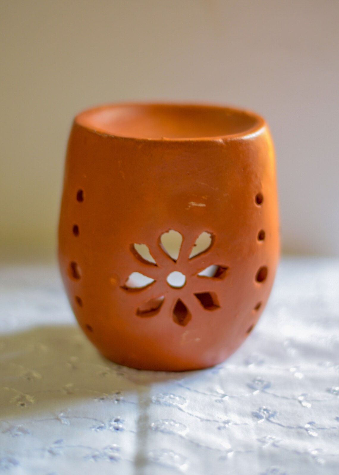 Terracotta Lampshade Candle Holder Handmade ceramic handmade Etsy