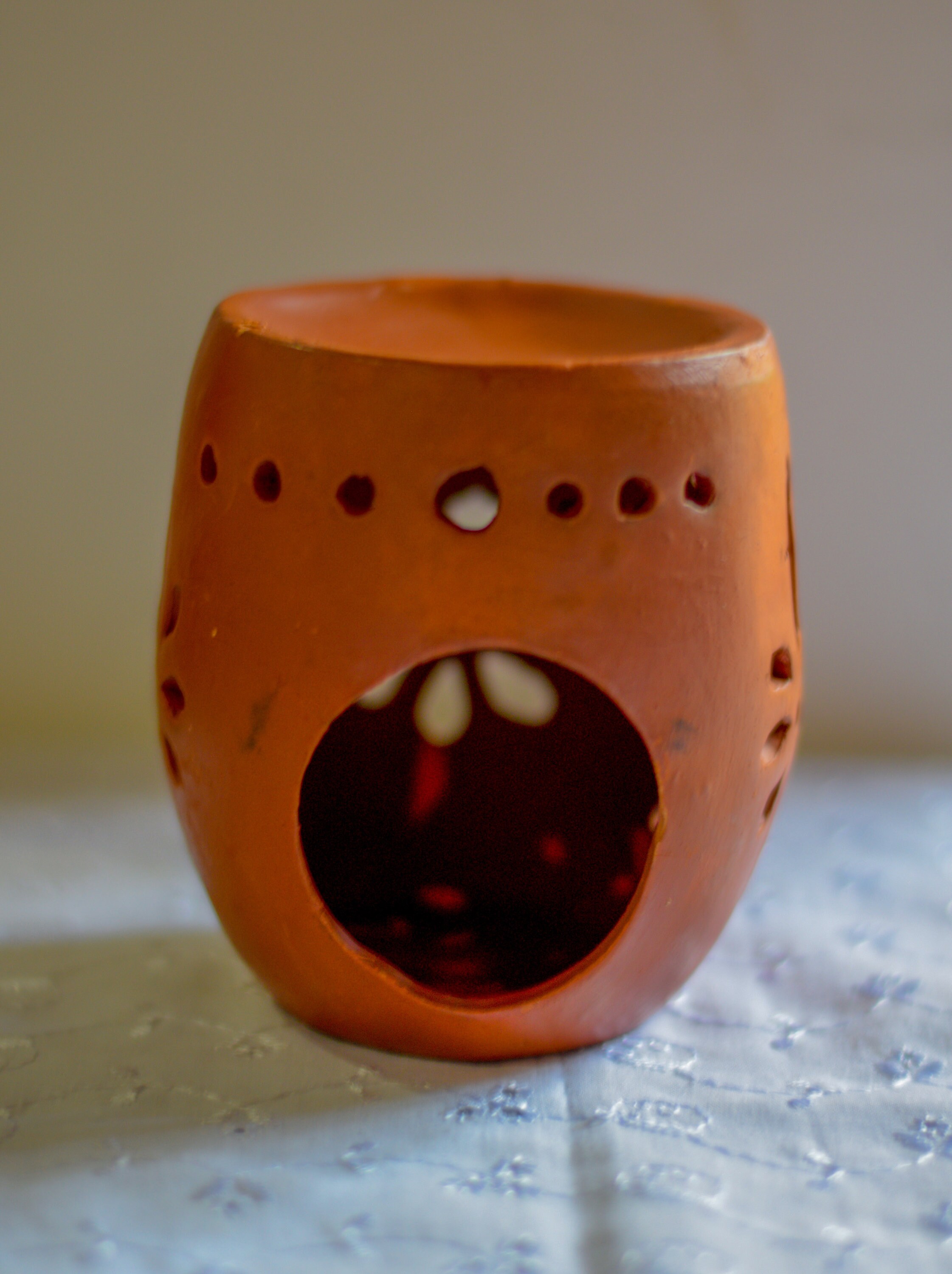 Terracotta Lampshade Candle Holder Handmade ceramic handmade Etsy