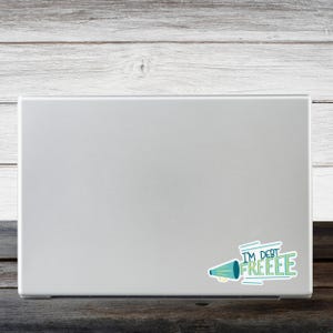 Debt Free Scream Decal: Waterproof Vinyl Finance Sticker image 9