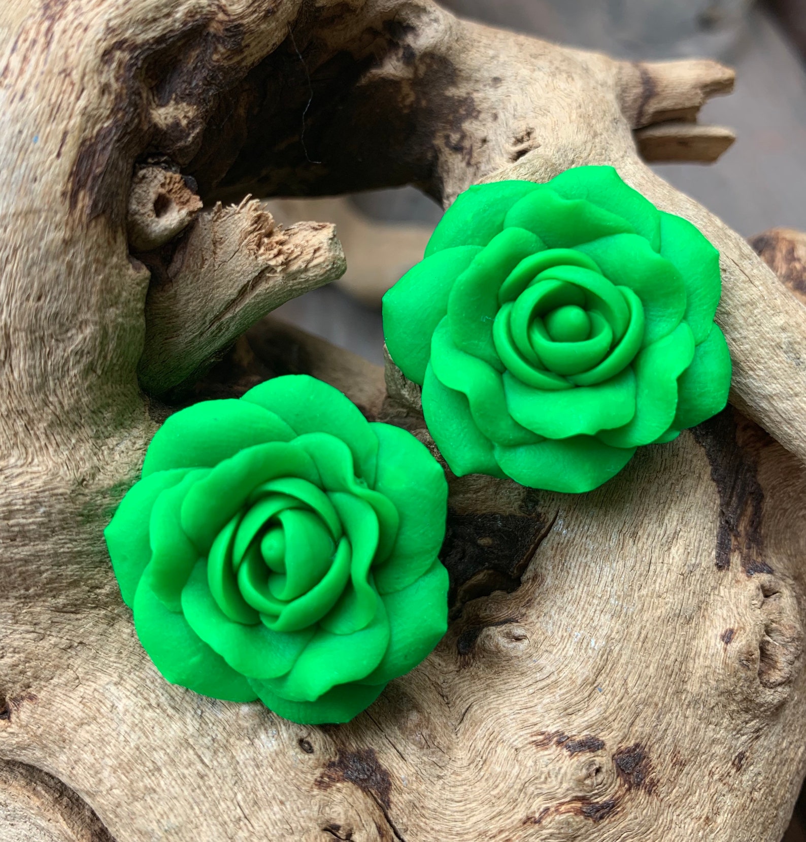 Polymer clay roses Roses for earrings bracelets and | Etsy
