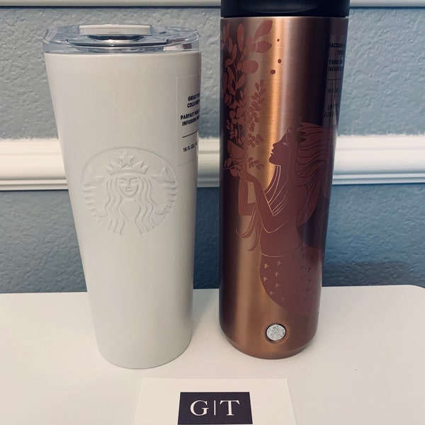 Starbucks White Pearl Tumbler Etsy