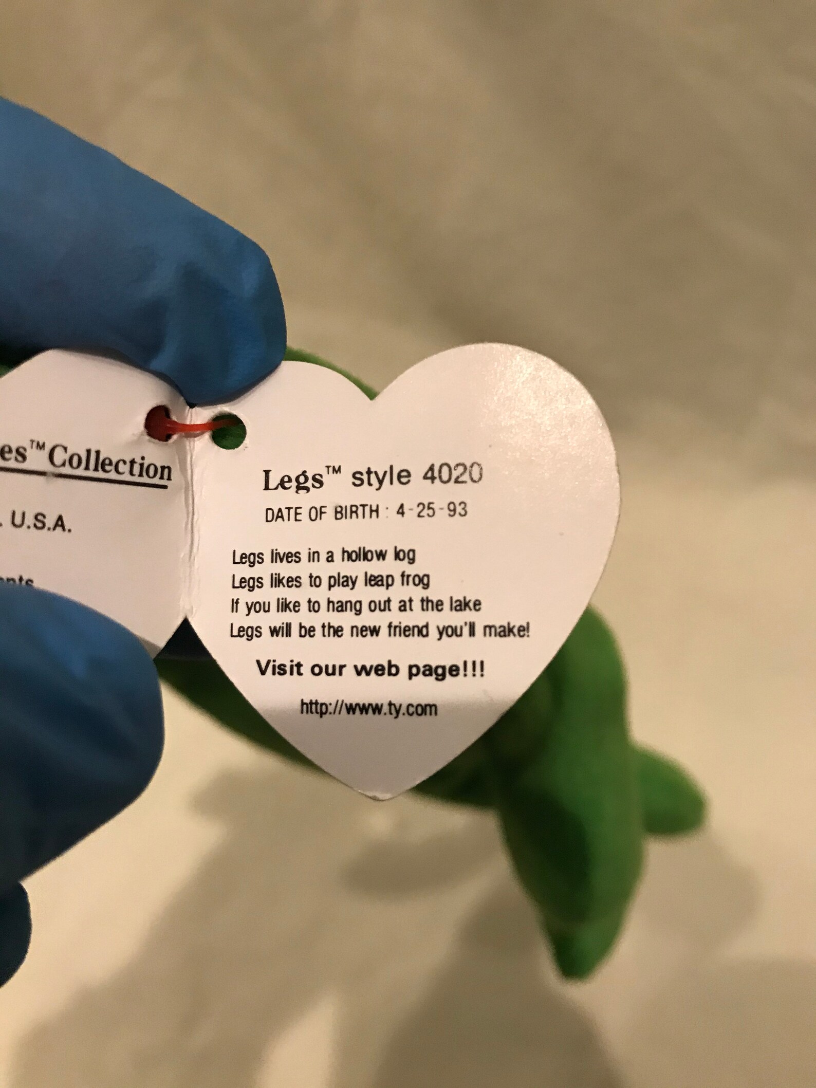 Rare Original 9 Beanie Baby Legs TY 1993 Original Beanie Baby Etsy