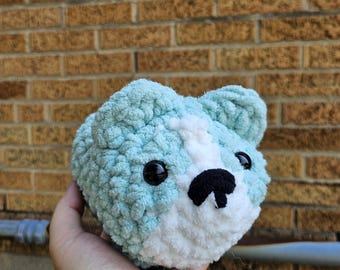 Crochet Puppy Plushie, Loaf Dog, Loaf Puppy, Chunky Dog Stuffed Animal, Handmade Crochet Toy, Chunky Large Pet Animal Plush, Chonky XL Plush